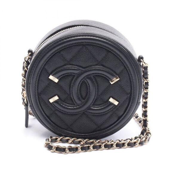 Chanel CC Filigree Grained Calfskin Shoulder Bag - Picture 1 of 6